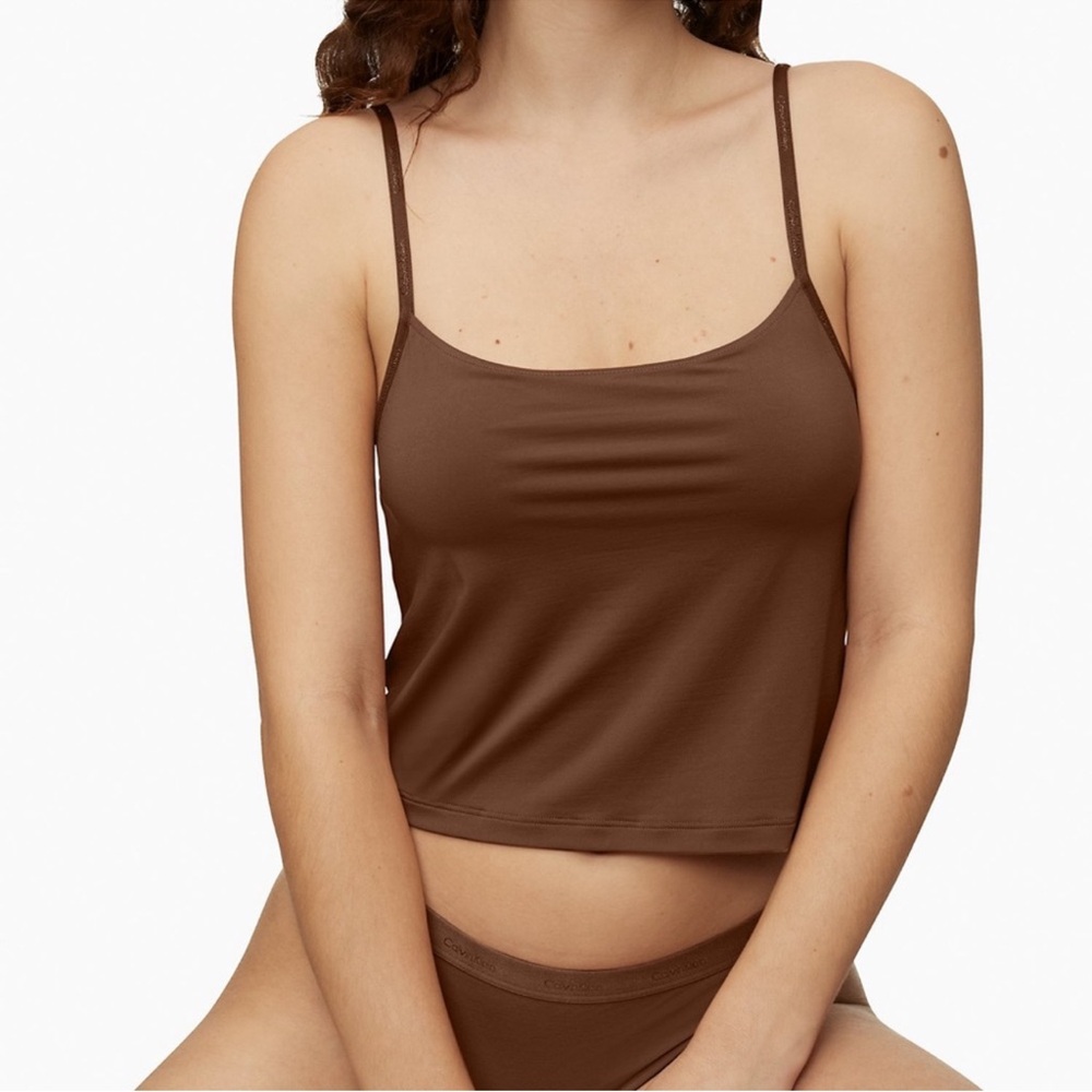 Calvin Klein Form to Body Natural Camisole and matching panties. XS / Small
